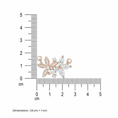 Floral Spark  Necklace - 925 Silver