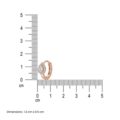 Celeste Droplet Hoops Earrings  - 925 Silver