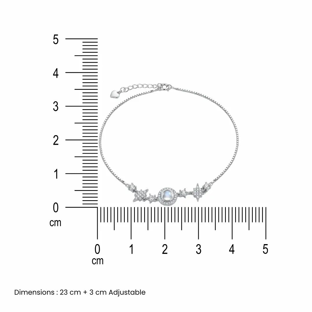 Celestial Charm Anklet - 925 Silver