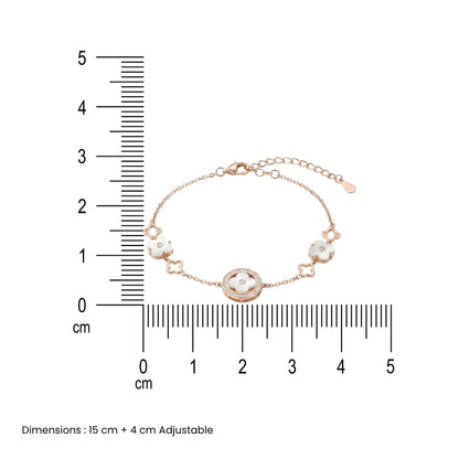 Floral Radiance Bracelet - 925 Silver