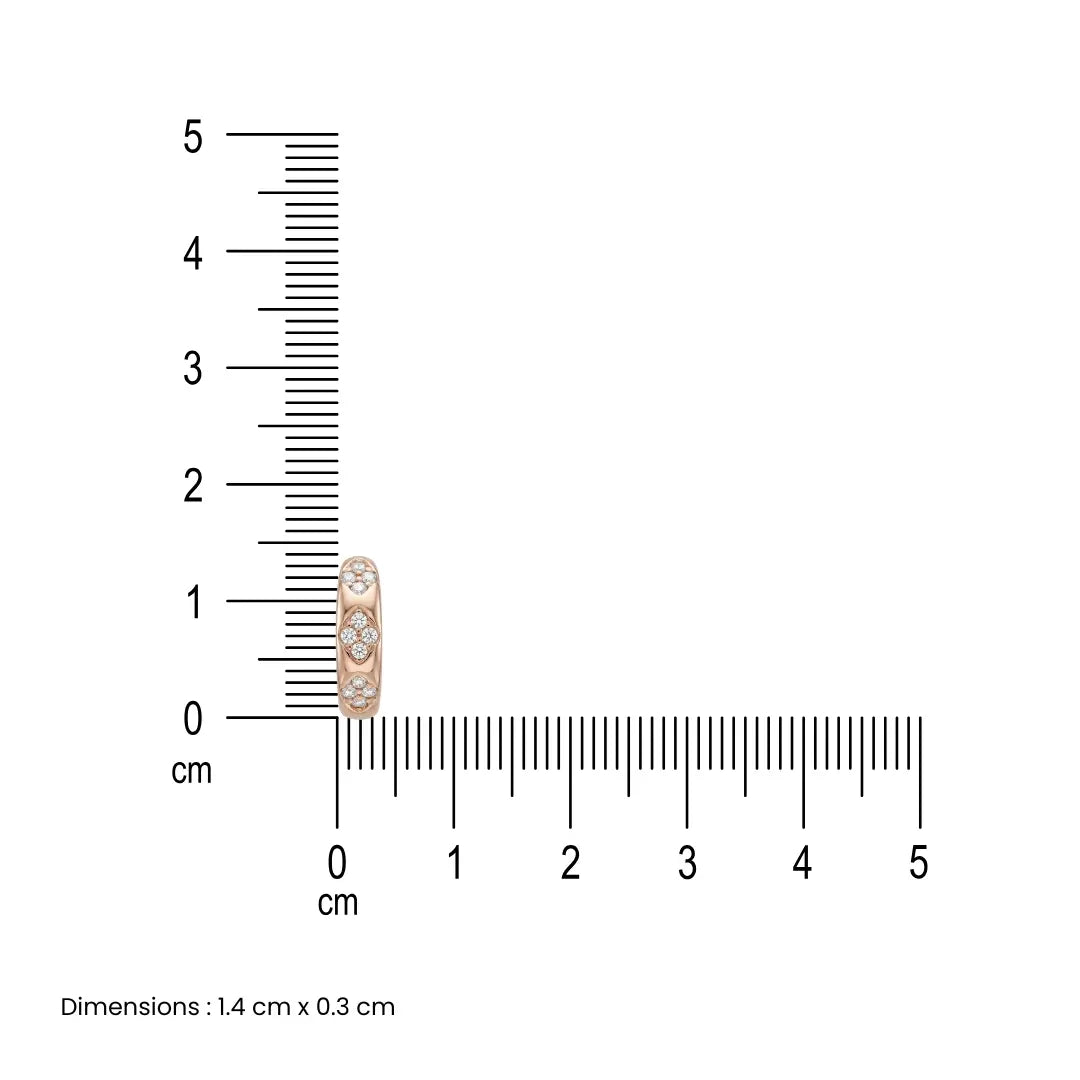 Celeste Rose Gold Huggie Hoops Earrings- 925 Silver