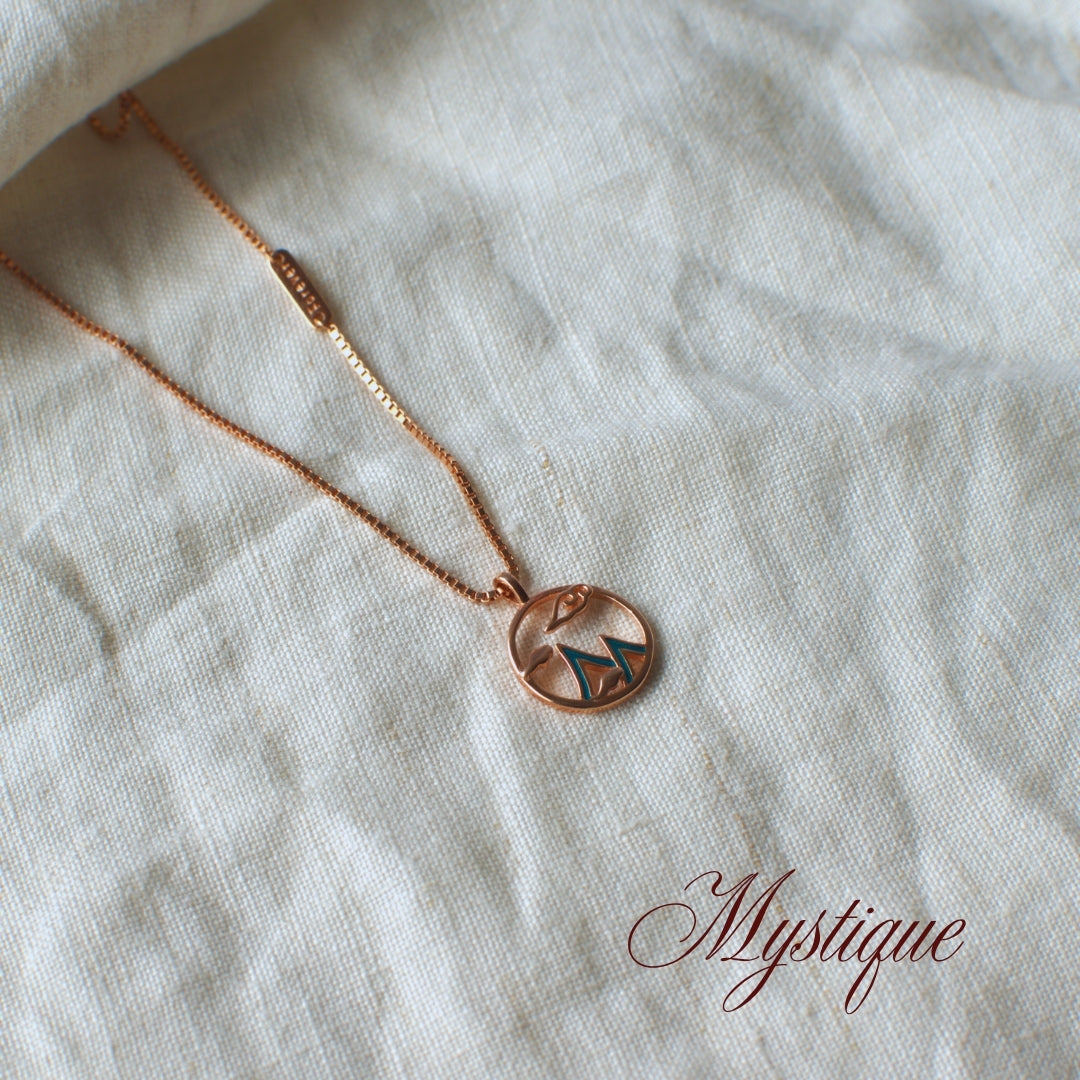Mountain Whisper Rose Gold Necklace
