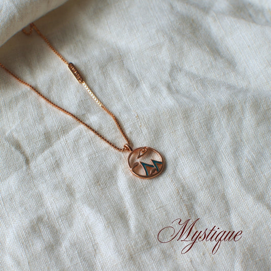 Mountain Whisper Rose Gold Necklace