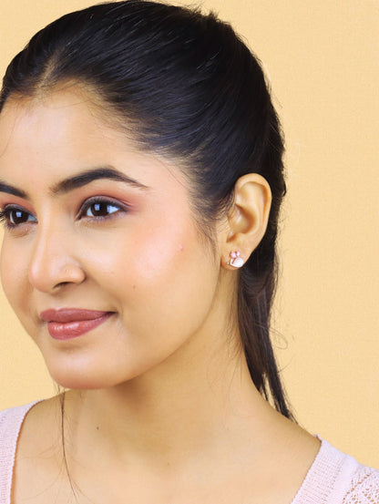 The Petal Whispers Studs - 925 Silver