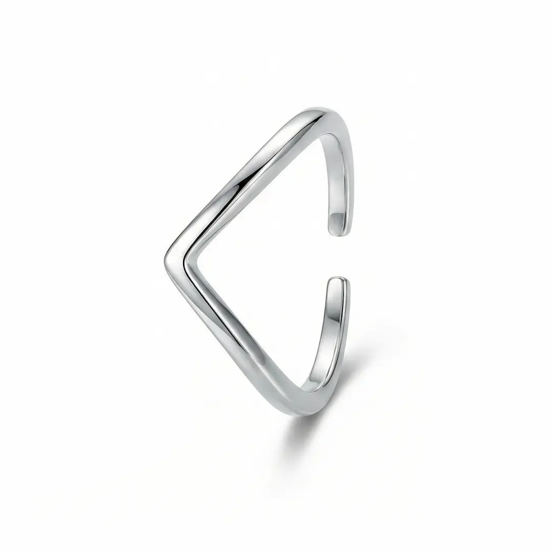 Minimal V-Wave 925 Silver Adjustable Toe Ring