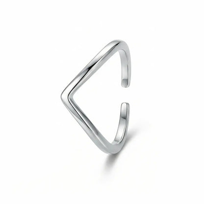 Minimal V-Wave 925 Silver Adjustable Toe Ring