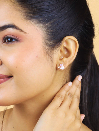 The Petal Whispers Studs - 925 Silver