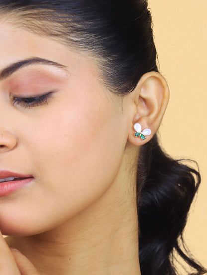 Flutter Gleam Studs - 925 Silver