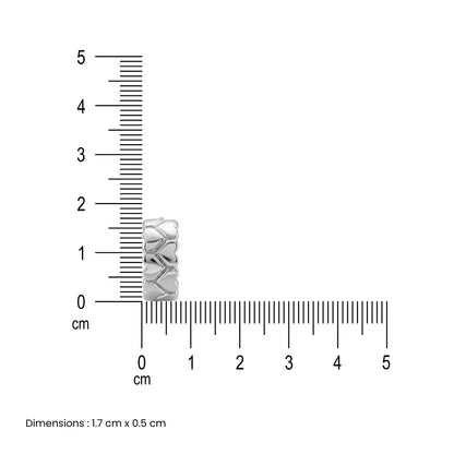 The Silver Weave Huggies Earrings - 925 Silver