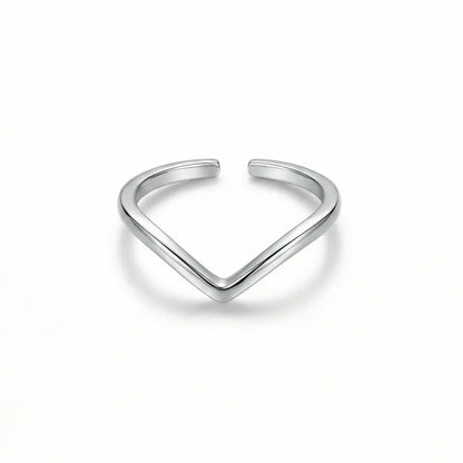 Minimal V-Wave 925 Silver Adjustable Toe Ring