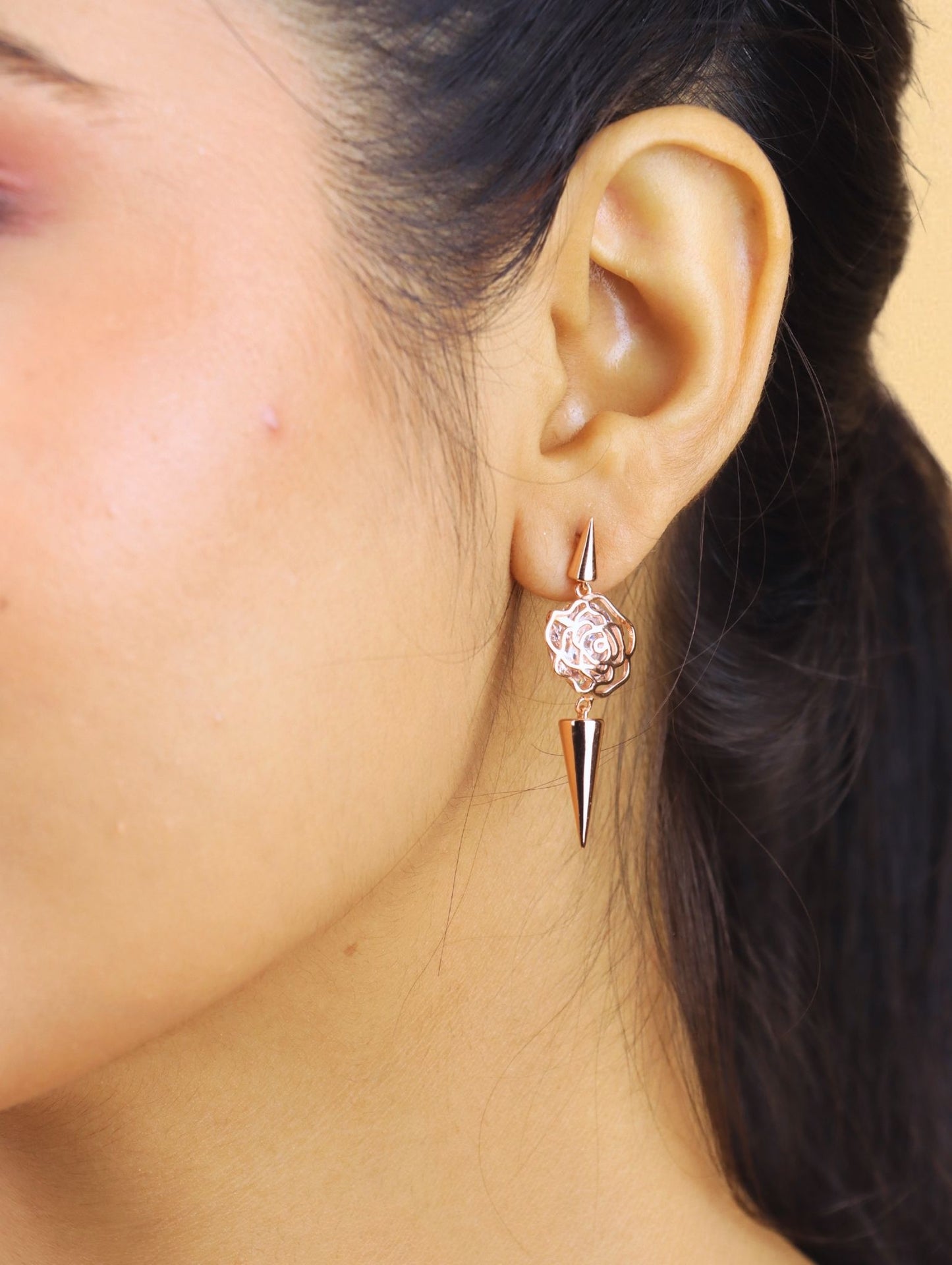 Rose Thorn Drop Earrings