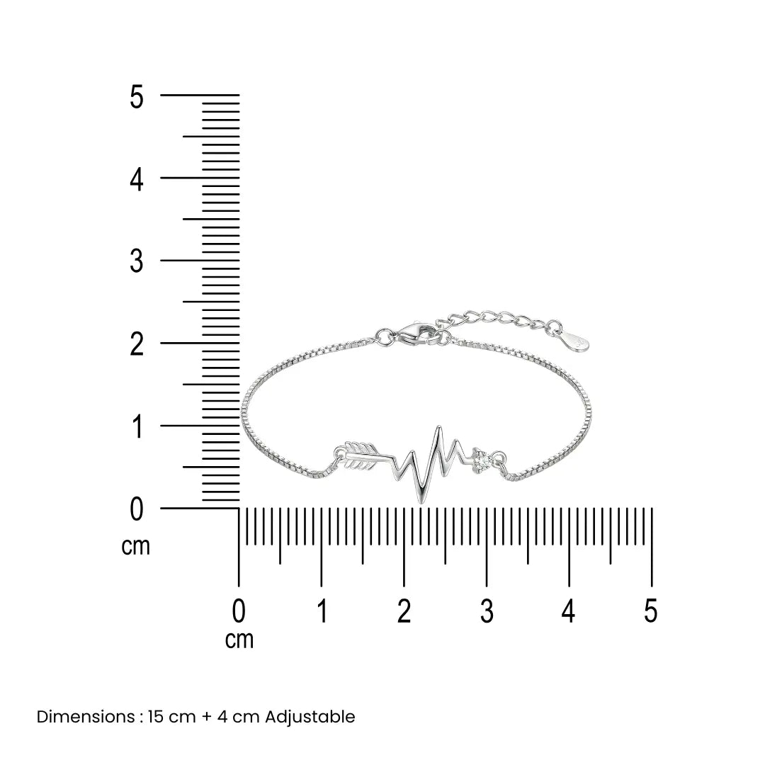 Heart’s Echo Bracelet - 925 Silver