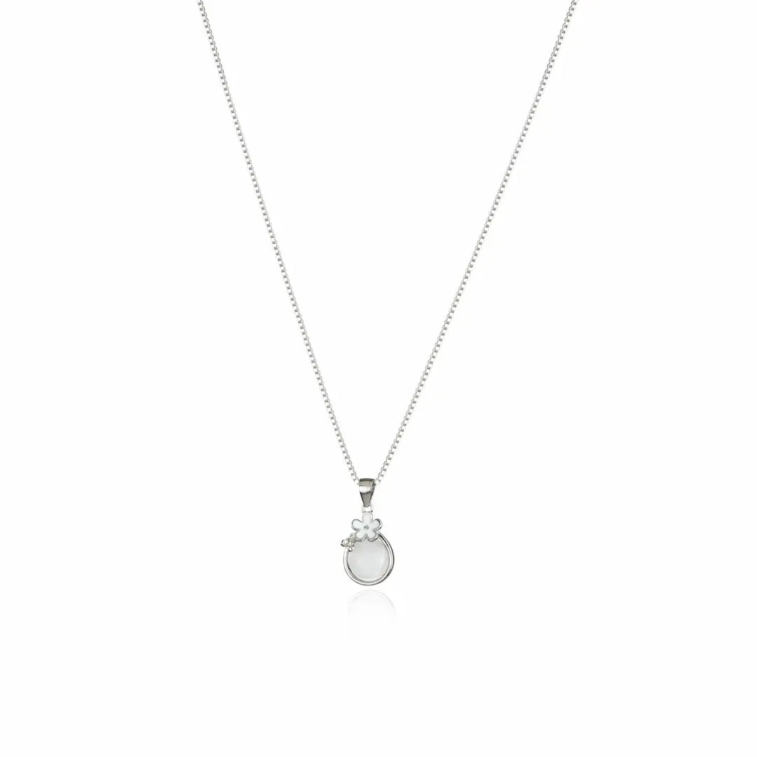 LunaBloom 925 Silver Adjustable Necklace
