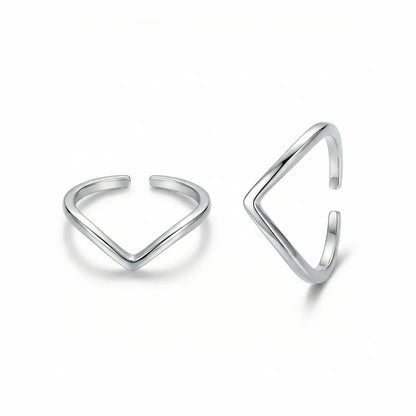 Minimal V-Wave 925 Silver Adjustable Toe Ring