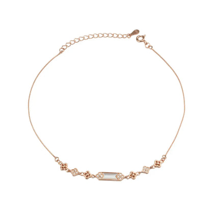 Silver Grace Bloom Anklets,