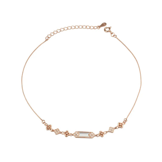 Silver Grace Bloom Anklets