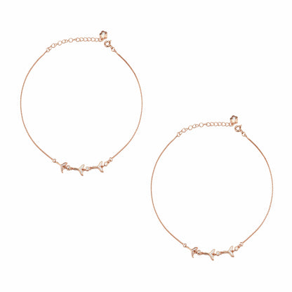 Silver Whispers Anklet