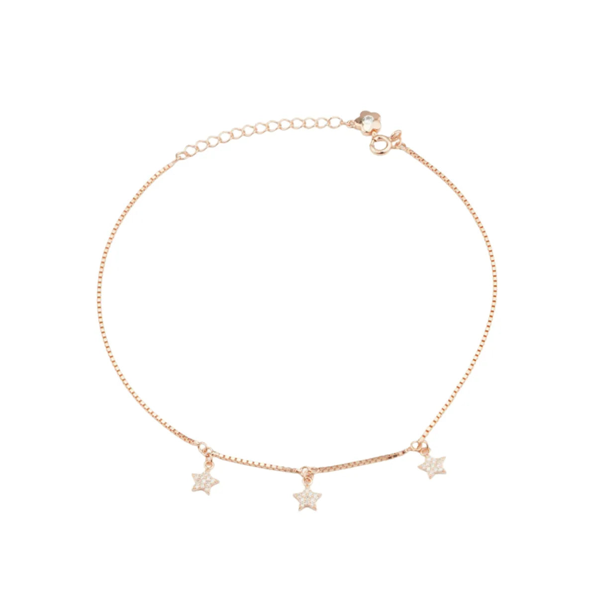 Silver Starlight Anklets