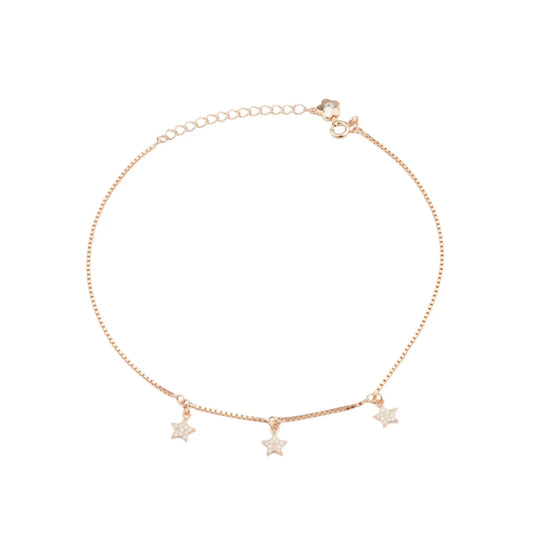 Silver Starlight Anklets