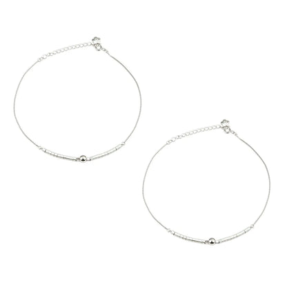 Silver Grace Anklets,