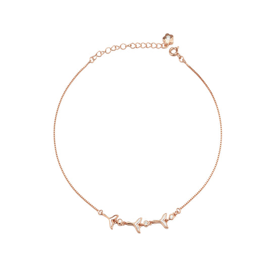 Silver Whispers Anklet