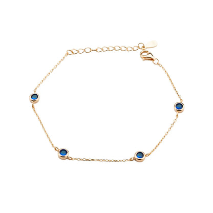 Midnight Glow Rose Gold Silver Bracelet