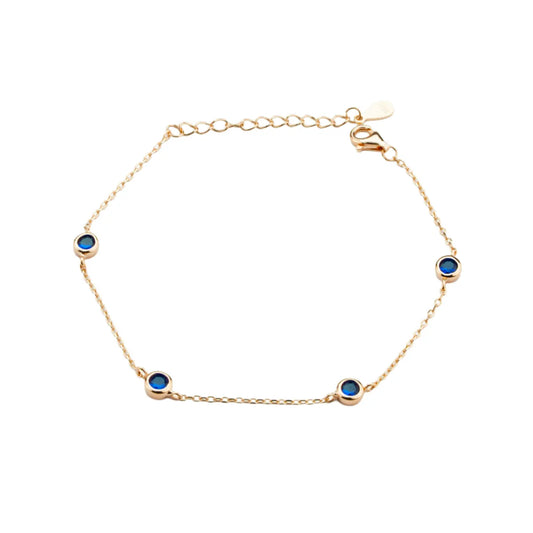 Midnight Glow Rose Gold Silver Bracelet