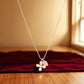 Blush Bloom Floral Necklace - 925 Silver