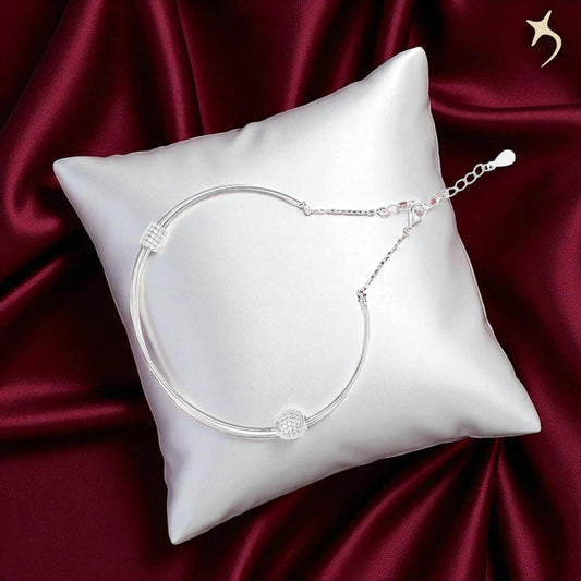 Celestia Curve Bracelet - 925 Silver