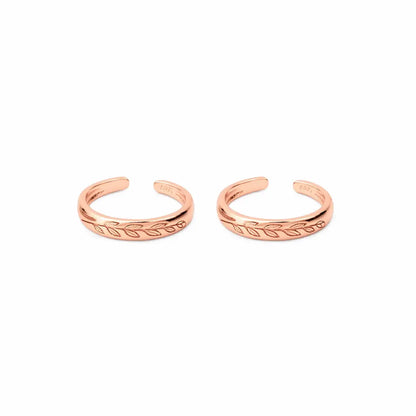 Leafline 925 Silver Adjustable Toe Ring