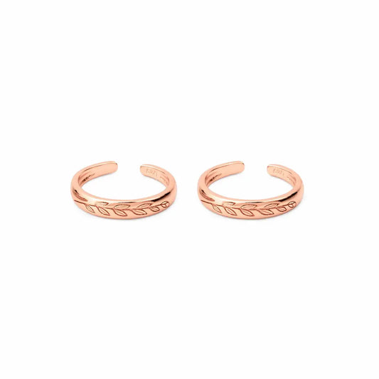 Leafline 925 Silver Adjustable Toe Ring