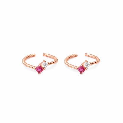 Blush Prism 925 Silver Toe Rings