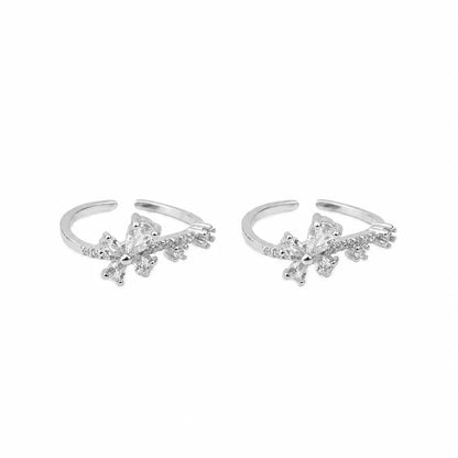 Blossom Spark 925 Silver Rose Gold Adjustable Toe Ring