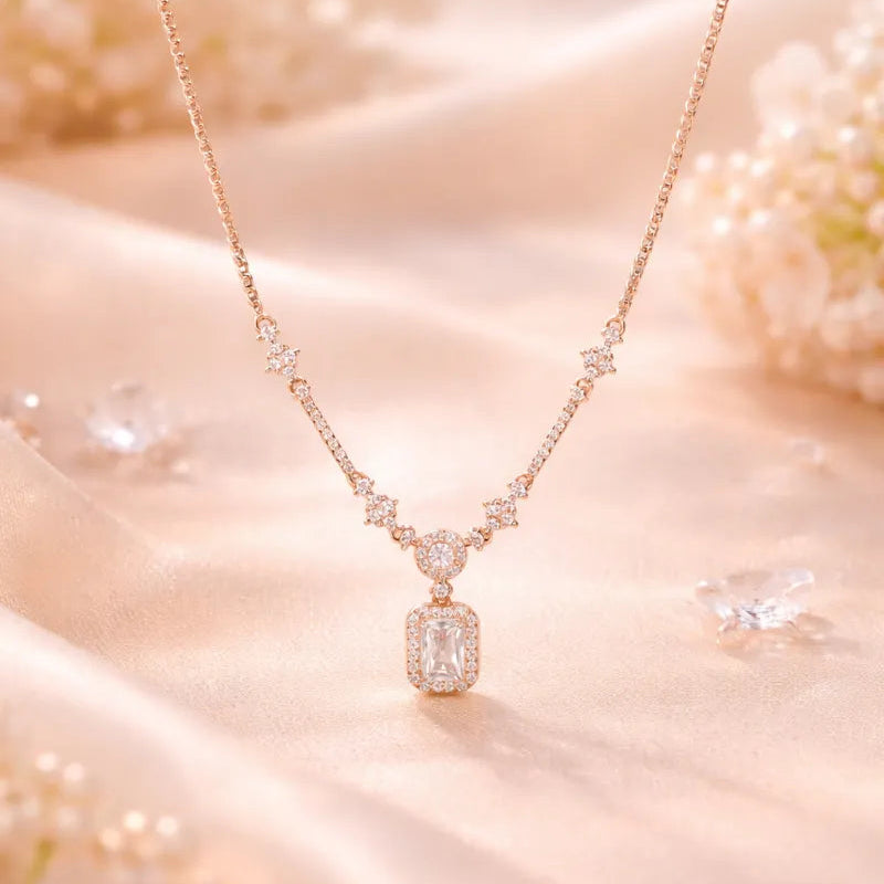 Aurielle Glow Charm Necklace - 925 Silver