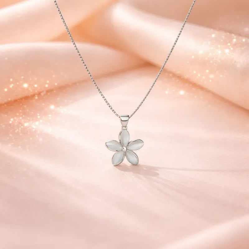 Bloom Aura Charm Necklace - 925 Silver