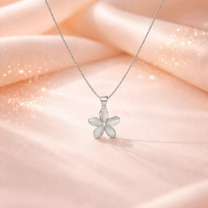 Bloom Aura Charm Necklace - 925 Silver