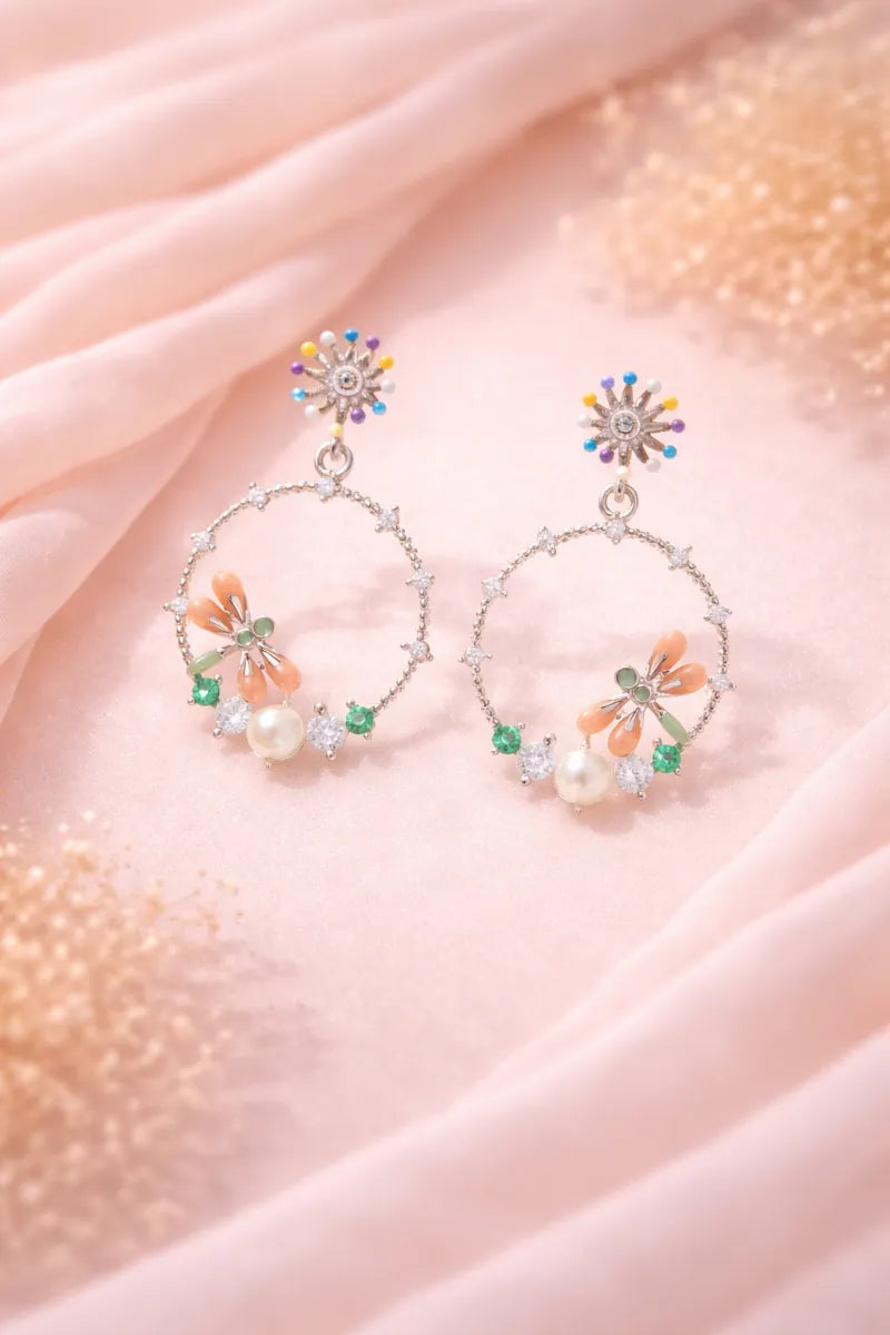 Aurora Garden Bracelet Earrings - 925 Silver