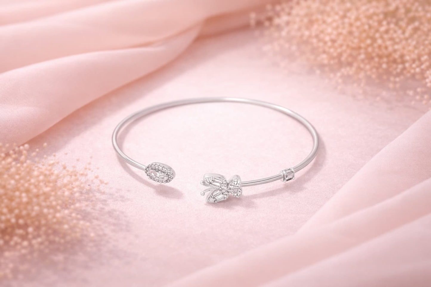Floral Grace Kada - 925 Silver