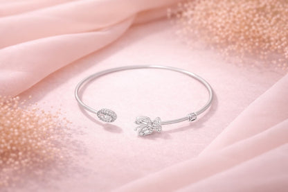 Floral Grace Kada - 925 Silver