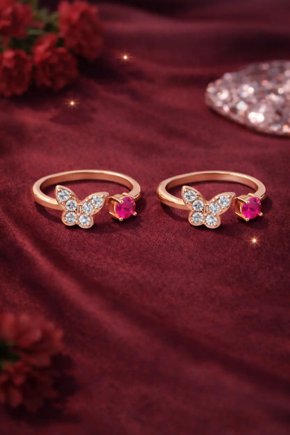 Flutter Grace 925 Silver Adjustable Toe Ring