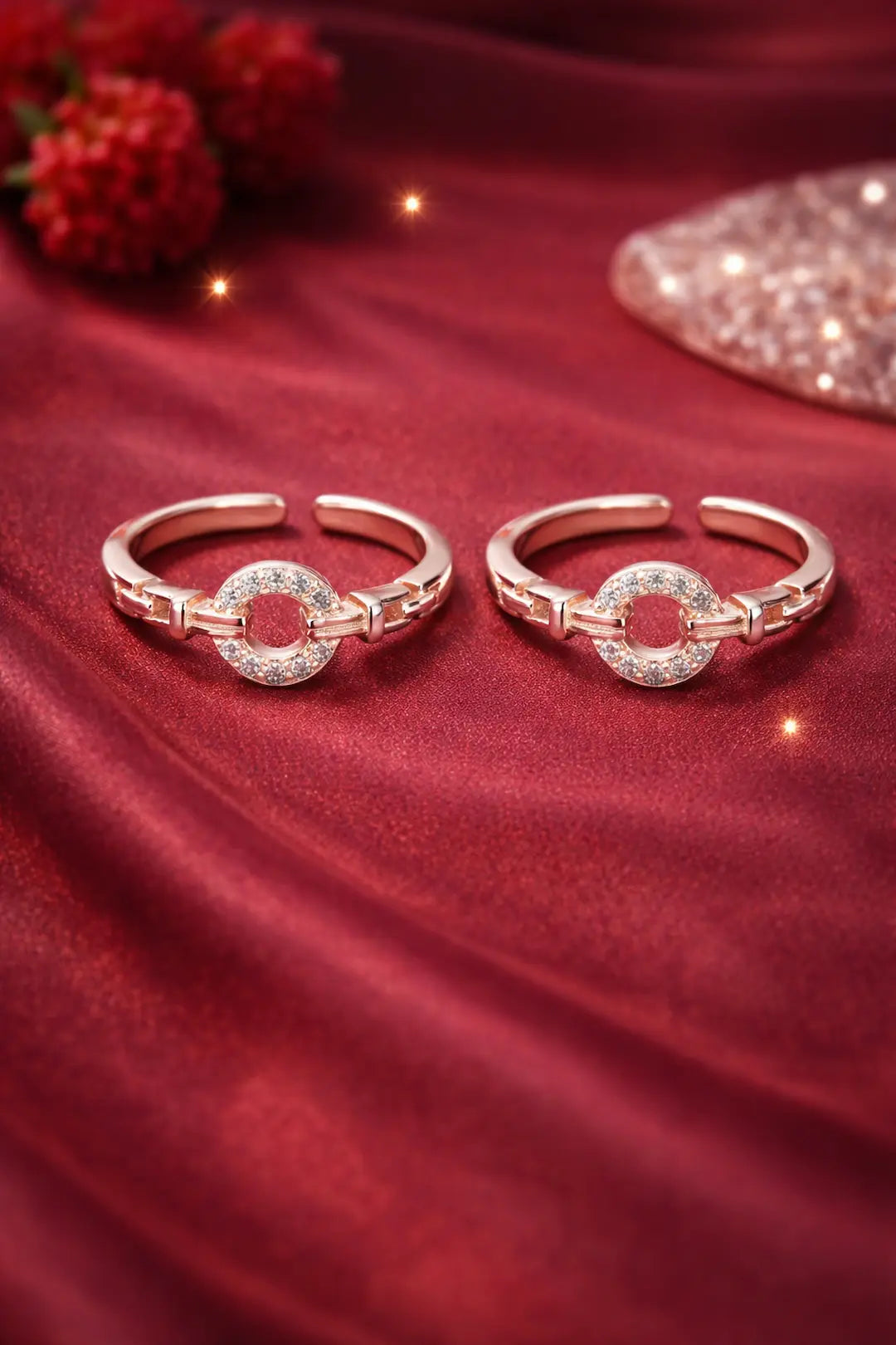 Celeste Circle 925 Silver Adjustable Toe Ring