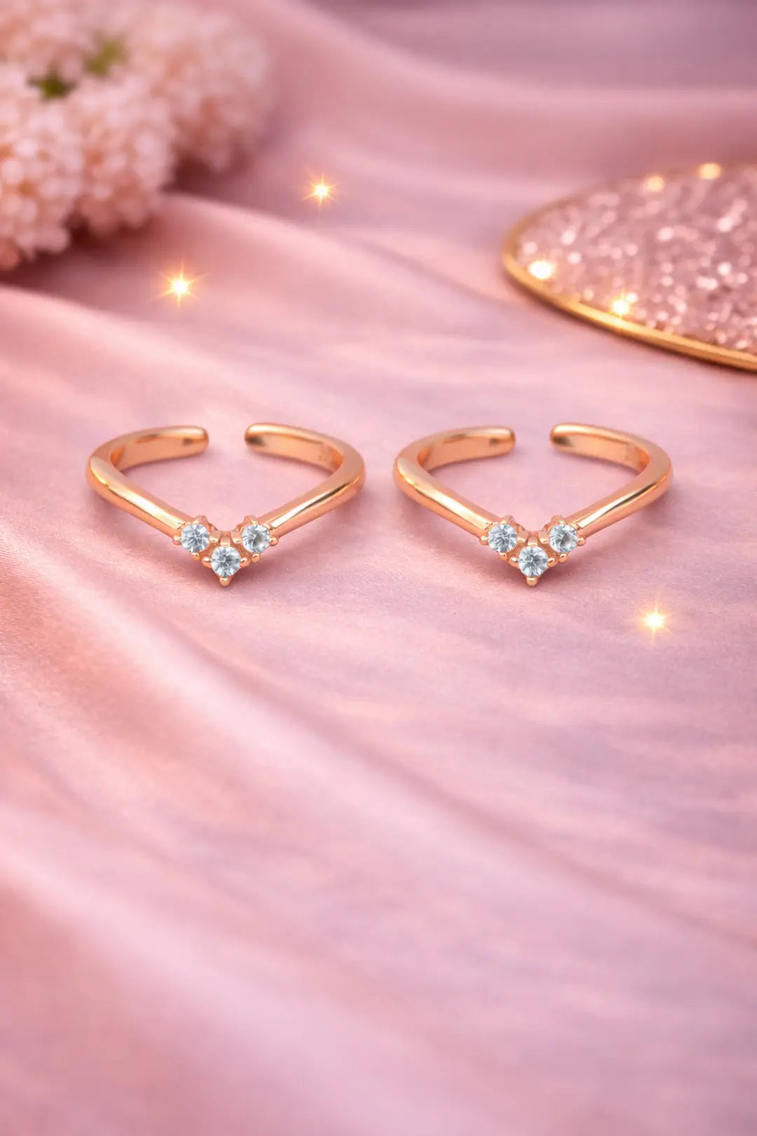 Aurelle Heart 925 Silver Adjustable Toe Ring