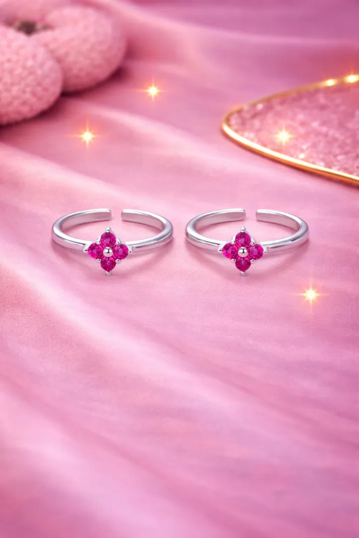 Velora Bloom 925 Silver Adjustable Toe Ring