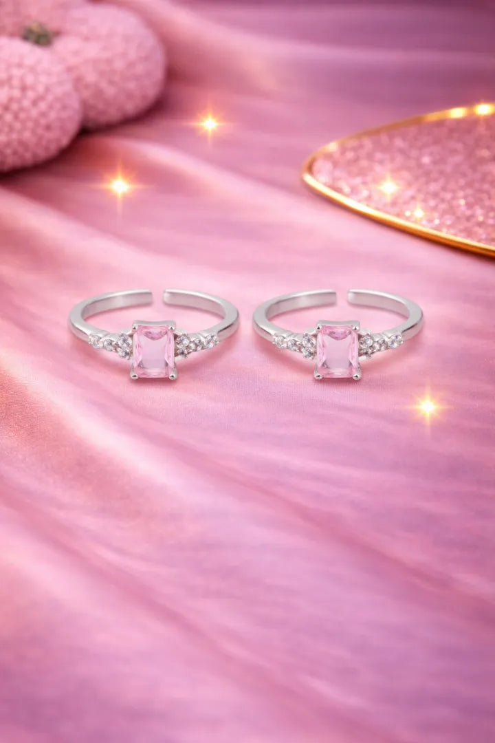 Aura Bloom 925 Silver Adjustable Toe Ring