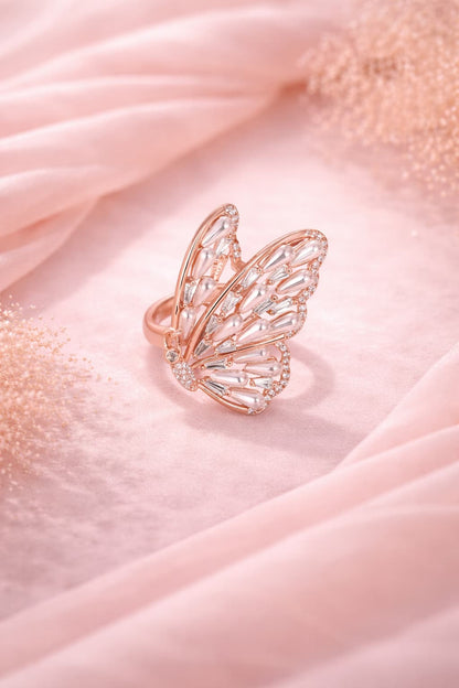 Rosé Radiance Ring - 925 Silver