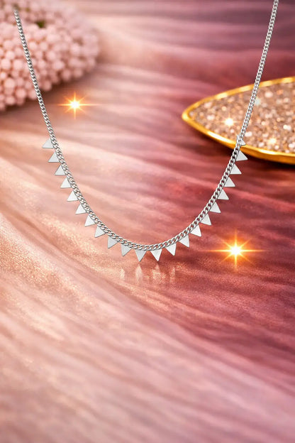 Eterna Charm Link 925 Silver Adjustable Charm Chain Necklace
