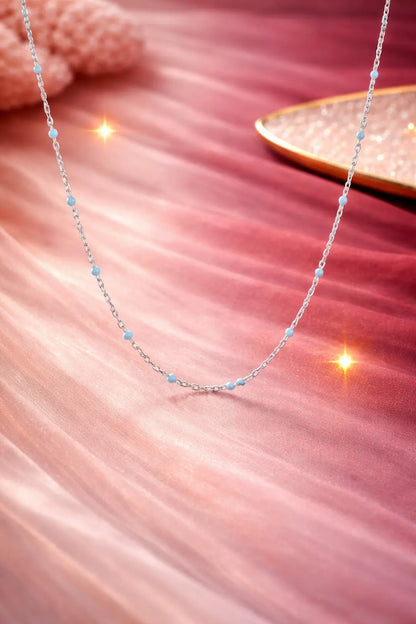 LunaDrop 925 Silver Adjustable Charm Chain Necklace