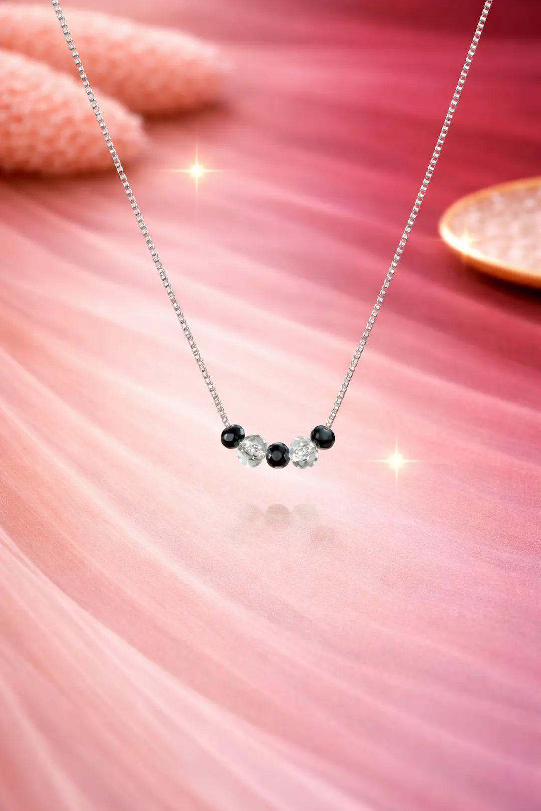 Midnight Orbit Necklace - 925 Silver