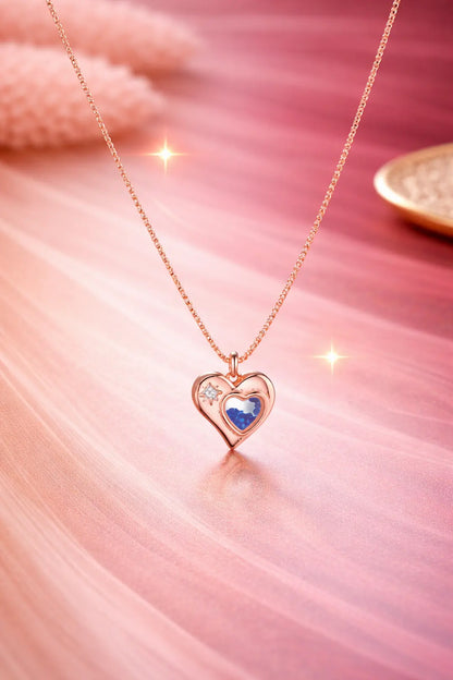Aurora Heart 925 Silver Adjustable Charm Chain
