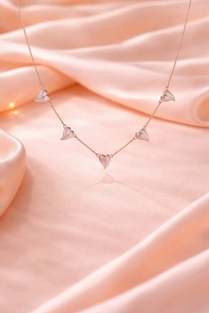 Petal Whisper Necklace - 925 Silver